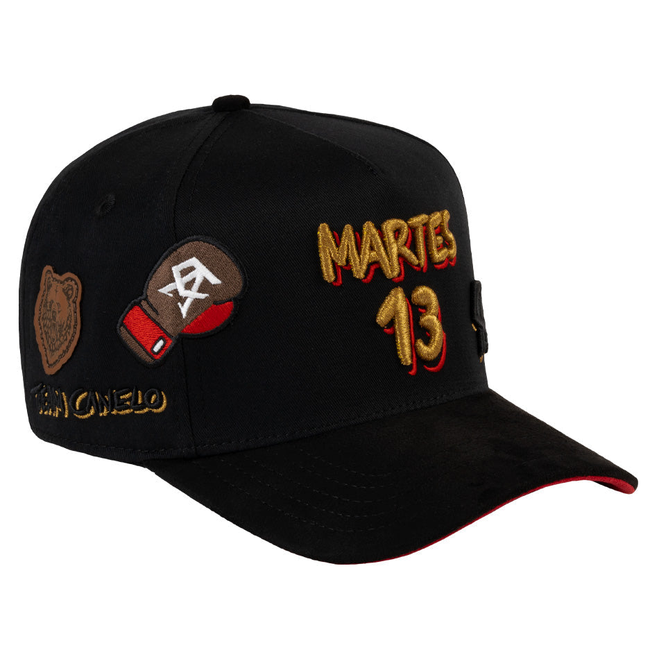 GORRA JC HATS X LUIS R CONRIQUEZ X CANELO ALVAREZ "MARTES 13" BLACK