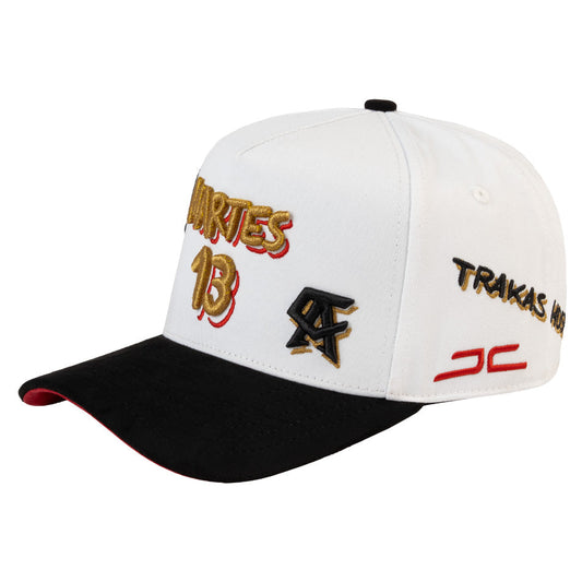 GORRA JC HATS X LUIS R CONRIQUEZ X CANELO ALVAREZ "MARTES 13" WHITE BLACK