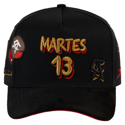 GORRA JC HATS X LUIS R CONRIQUEZ X CANELO ALVAREZ "MARTES 13" BLACK