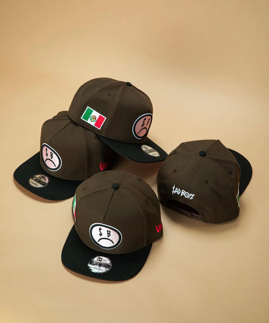 GORRA SAD BOYZ X NEW ERA JUNIOR H 9FIFTY A FRAME BROWN